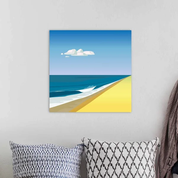 Rothko Beach, Large Solid-Faced Canvas Wall Art Print, Great Big Canvas