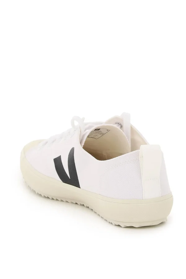 Veja Nova Canvas Sneakers 45 White, Black Cotton