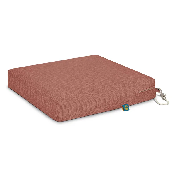 Duck Covers Weekend Water-Resistant Outdoor Dining Seat CUSHION, 21 x 21 x 3 inch, Cedarwood
