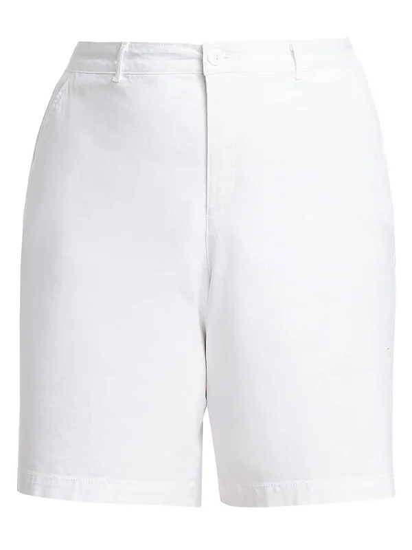 Nydj Women's Plus Size Bermuda Short, Optic White, 14W