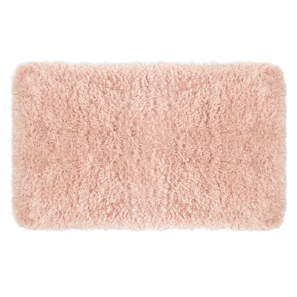 Popular Bath Soft Plush Shaggy Bath Rug Blush 20x32 Pink