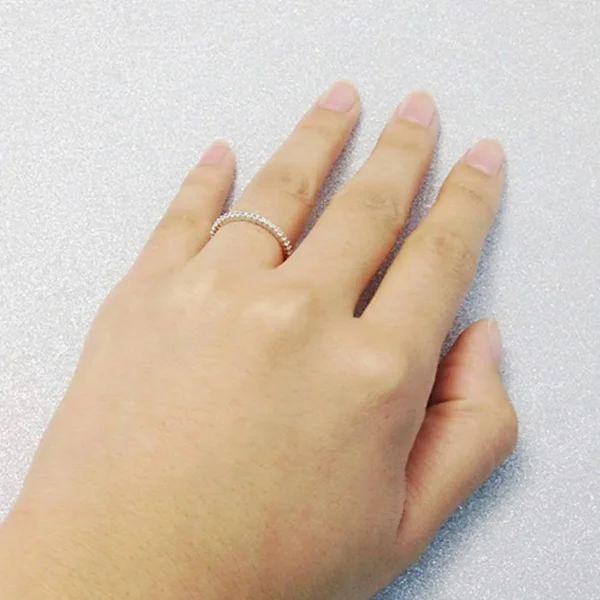 Berricle Sterling Silver Cubic Zirconia CZ Wedding Eternity Band Ring Size 9