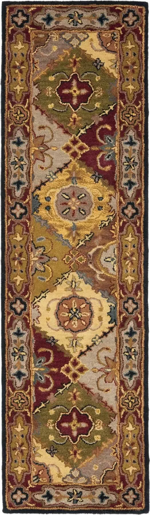 Safavieh Heritage HG512B 2&3x22 x 6&0x22 Runner Multi, Red Area Rug