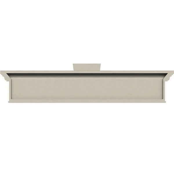 Ekena Millwork CRH07X174BTKF 174x22 Bottom Width x 178x22 Top Width x 7 1/4x22H x 1x22P, Craftsman Crosshead with Bottom Trim w