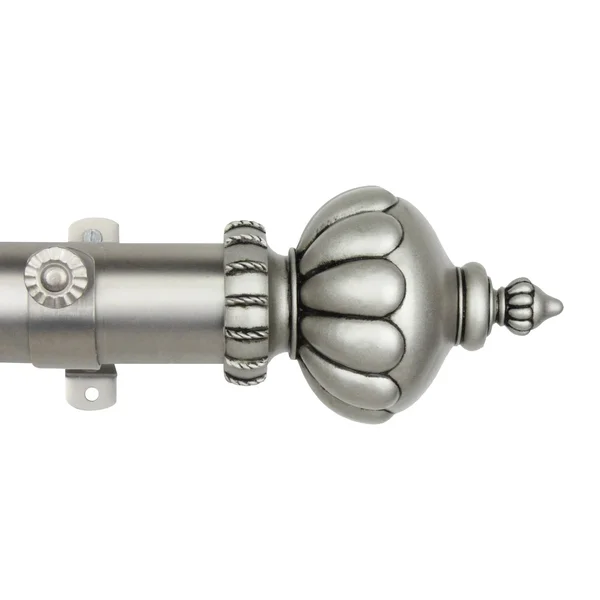 Rod Desyne Imperial 1.5x22 Custom Cut Length Curtain Rod - Satin Nickel
