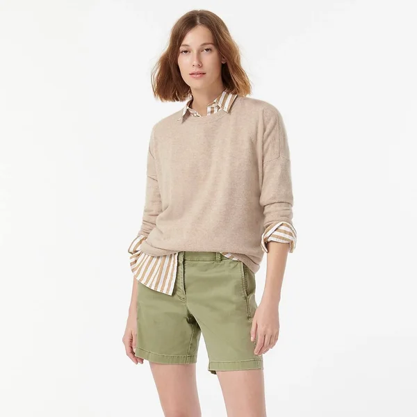 J.Crew Womens 7x22 Stretch Chino Short (Size 12)