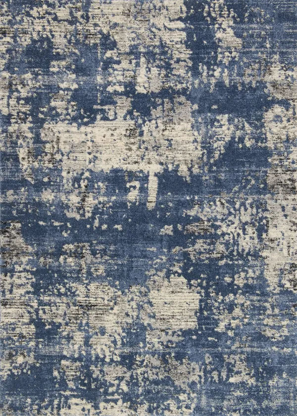 Loloi Emory Eb-11 5&3x22 x 7&7x22 Blue - Granite Rug