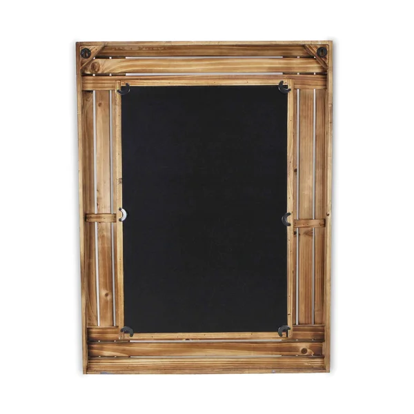 HomeRoots 379824 Rectangular Multicolored Wood Framed Mirror