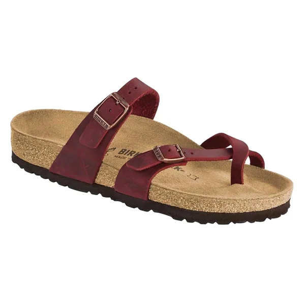 Birkenstock Women's Mayari Sandal - 40 - Zinfandel Oiled Leather