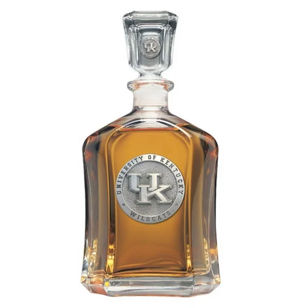 Kentucky Wildcats UK Decanter Whiskey Liquor Bottle