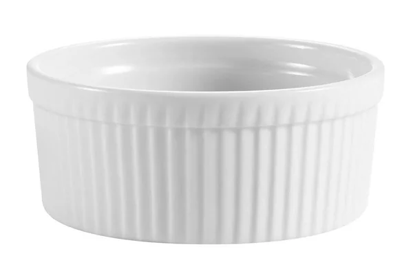 CAC China Accessories 4-1/2-Inch by 2-1/4-Inch 12-Ounce Super White Porcelain Round Fluted Souffle Bowl - Box of 12
