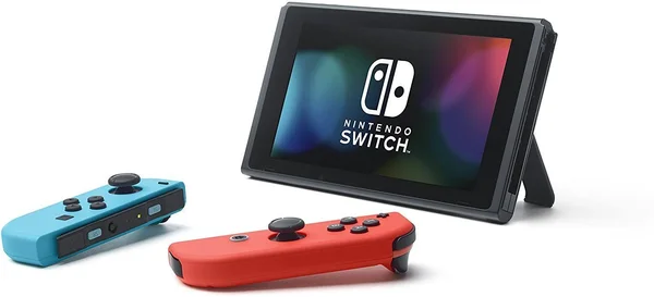 Nintendo Switch with Joy-Con - 32 GB - Neon Blue/Neon Red - includes 64GB SD Card - 1-2-Switch, Just Dance 2017, The Legend of Ze