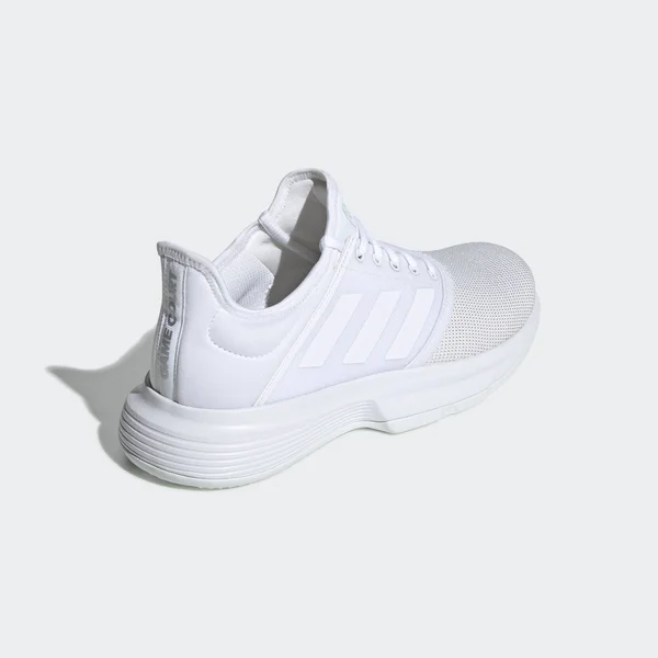 Adidas Women's Game Court Sneakers (White/White/Blue) - Size 9.5 M - Style #82947
