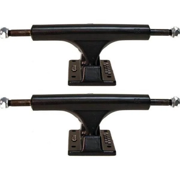 Ace Trucks 33 Classic High Black Skateboard Trucks - 5.37x22 Hanger 8.0x22 Axle (Set of 2)