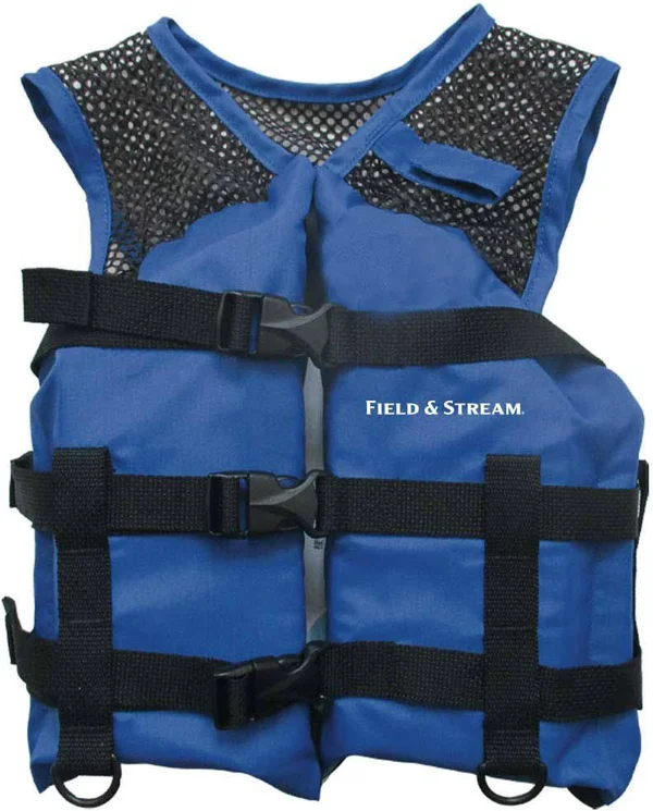 Field & Stream Youth Basic Mesh Paddle Life Vest, Blue