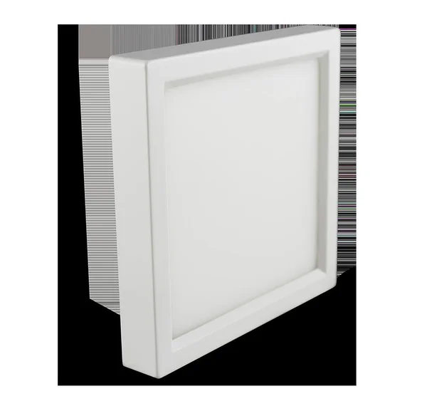 Luxrite 4 inch Square LED Flush Mount Ceiling Light - 10W, White Finish, 4000K (Cool White), 600 Lumens, Dimmable, Surface Mount