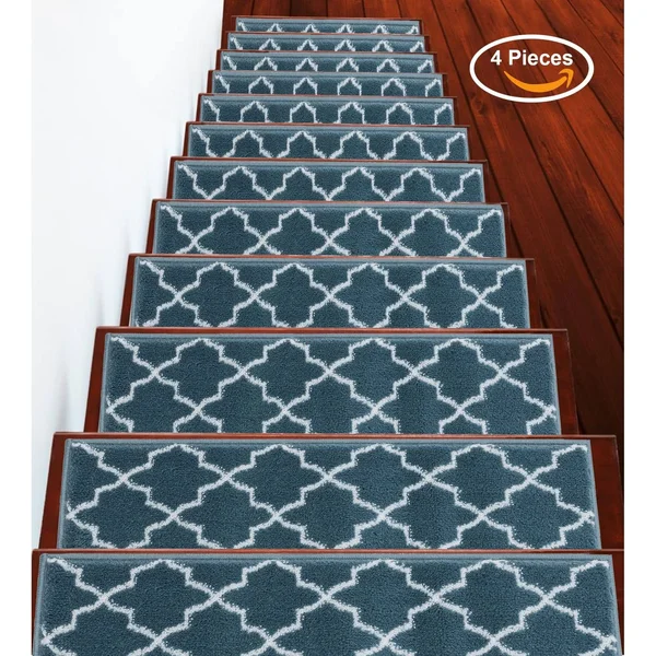 Sussexhome Trellisville Collection Stair Treads - 7-Pack - Navy