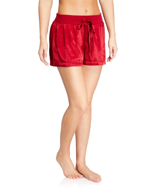 PJ Harlow Mikel Satin Boxer - Red (PJSB5) Xs