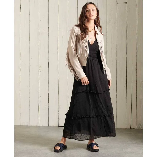 Superdry Margaux Maxi Dress - Black - Maxi Dresses