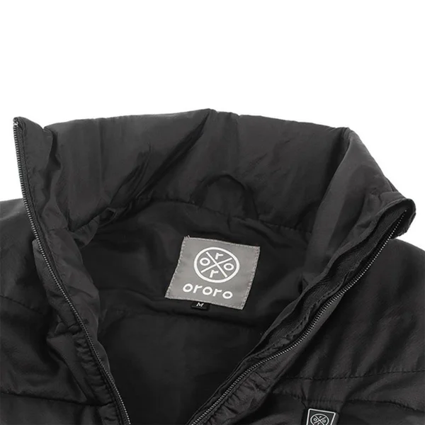 Ororo Men's Lightweight Heated Vest with Battery Pack - Black