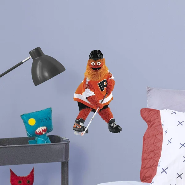 Philadelphia Flyers: Gritty Mascot - Officially Licensed NHL Removable Wall Decal Life-Size Mascot + 2 Team Wall Decals by Fathe