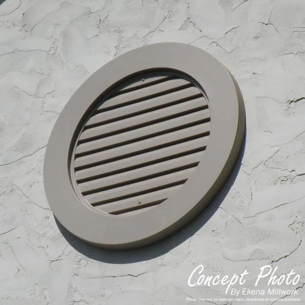 16x22W x 23x22H Cathedral Urethane Gable Vent Louver - Non-Functional
