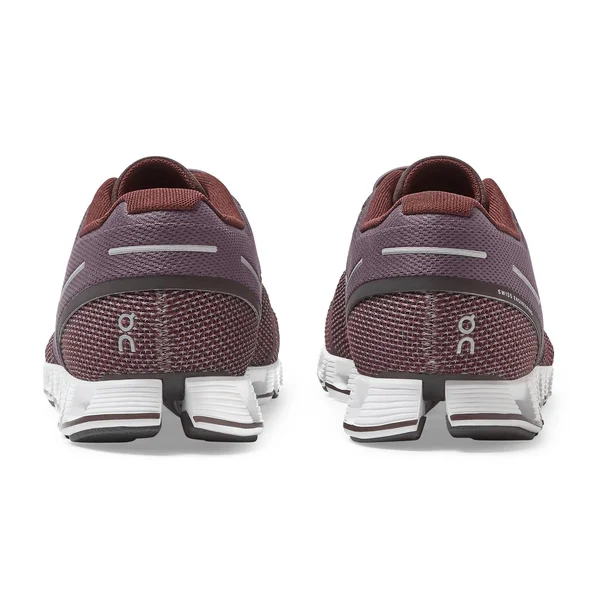on Cloud Running Shoe Men's, Pebble/Raisin, 7.5