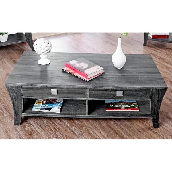 Furniture of America Tadeo Contemporary Gray Coffee Table, Grey
