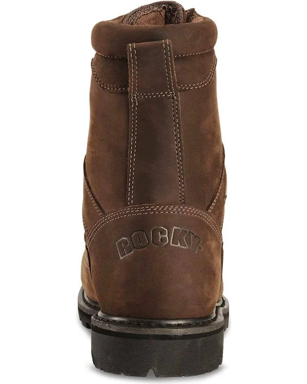Men's Rocky Ranger Steel Toe Work Boot - Brown - Size 8.5