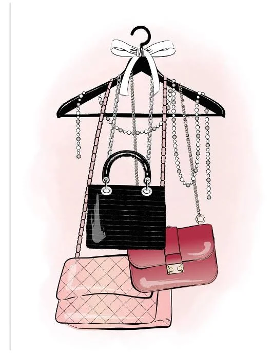 Handbags Stock Canvas Art by Martina 24x32 Fineartcanvas