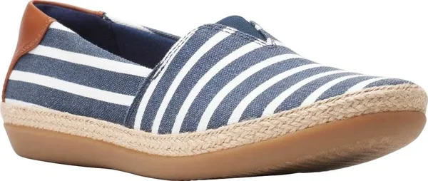 Clarks Women's Collection Danelly Sky Shoes - Navy Textile Synthetic Combination