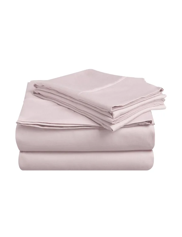 Superior Exclusive 400 Thread Count Cotton Solid Sheet Set Lilac Single California King