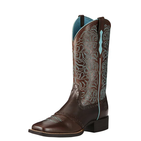 Ariat Womens Round Up Remuda Dark Cowboy Boots