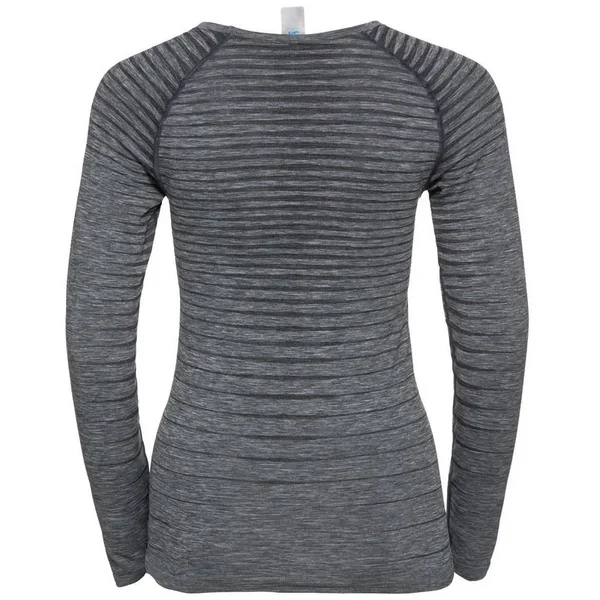 Odlo Women's Performance Light Long Sleeve Base Layer Top - Grey