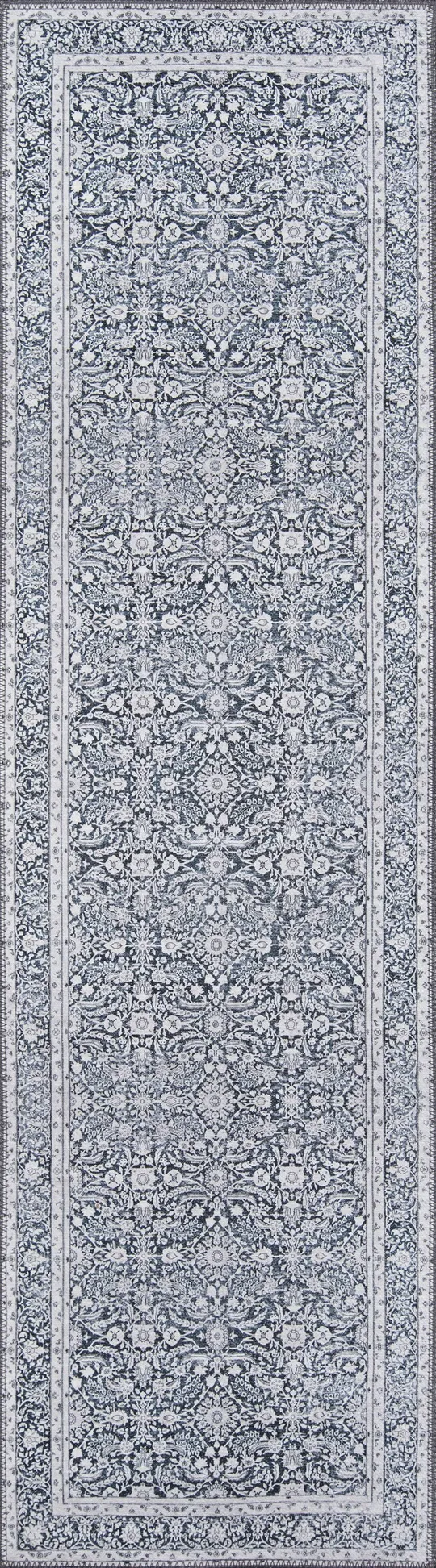 Momeni Afshar AFS-8 Charcoal Rug - 2 ft 3 in x 7 ft 6 in Runner