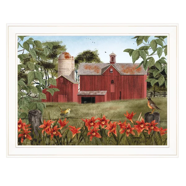 Summer Days by Billy Jacobs, Ready to Hang Framed Print, White Frame