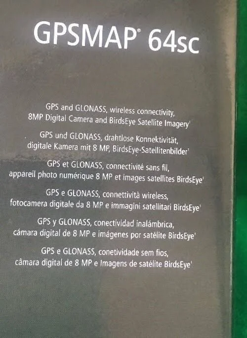 Garmin GPSMAP 64sc Hiking GPS Navigator - 2.6x22 Display