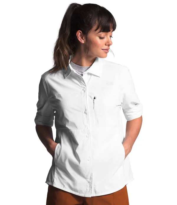 The North Face Women's Outdoor Trail Long Sleeve Shirt: White
