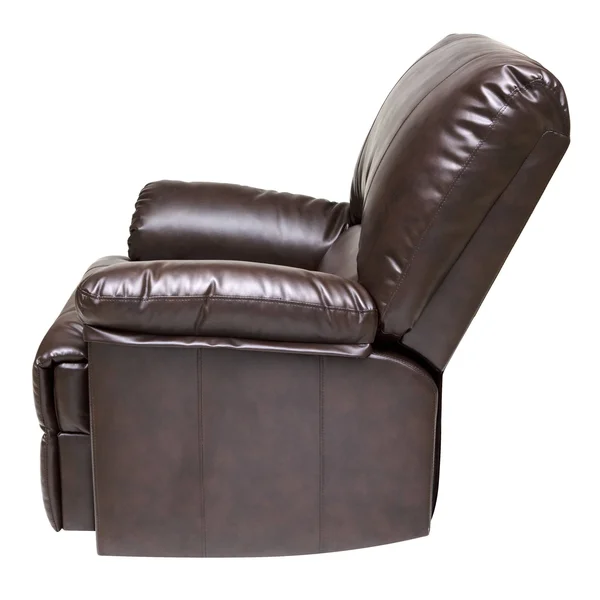 Relaxzen Brown Marbled Leather Rocker Recliner with Heat and Massage