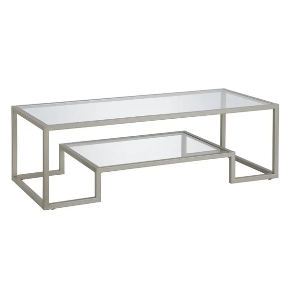Hennu0026Hart 54x22 Satin Nickel Bronze Coffee Table - CT0708