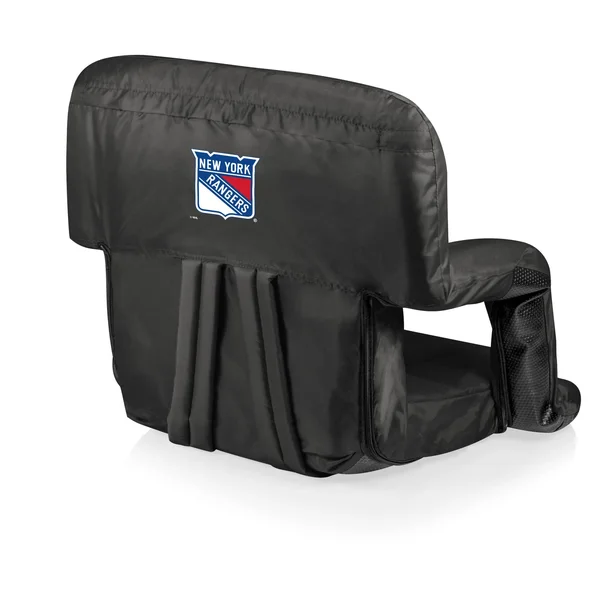 Black New York Rangers Ventura Portable Reclining Stadium Seat