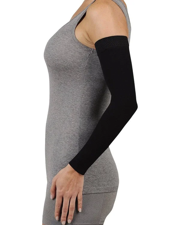 Juzo 2001CGRSB53 II 20-30mmHg Soft Sleeve Regular - Silicone Chocolate