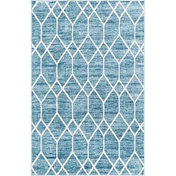 Unique Loom Matrix Trellis Deco Rug - Size: 7& 0 x 10& 0, Gray