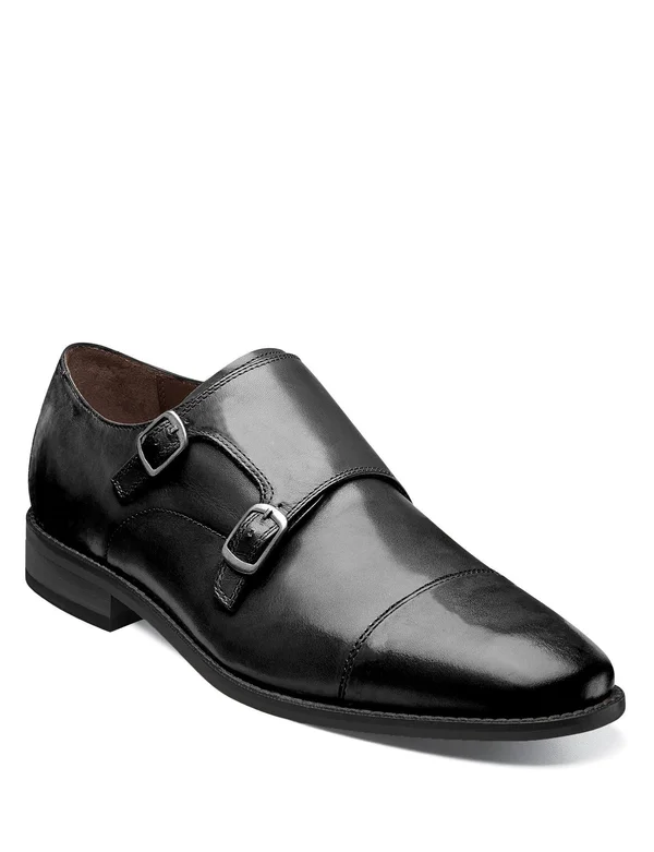 Florsheim Men's Montinaro Double Monk Strap - Size: 12 D, Black