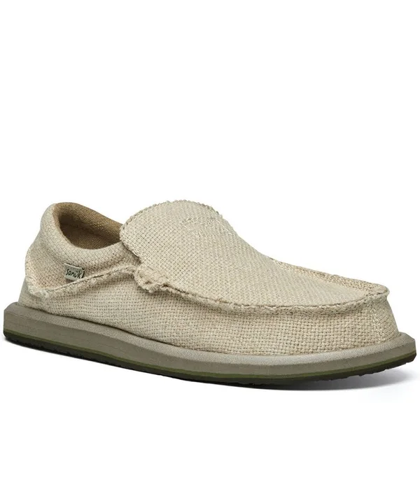 Sanuk Men's Chiba Hemp Shoes - Natural - 10
