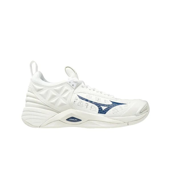 Mizuno Wave Momentum White/Navy Women's Volleyball Shoes, Size: 7