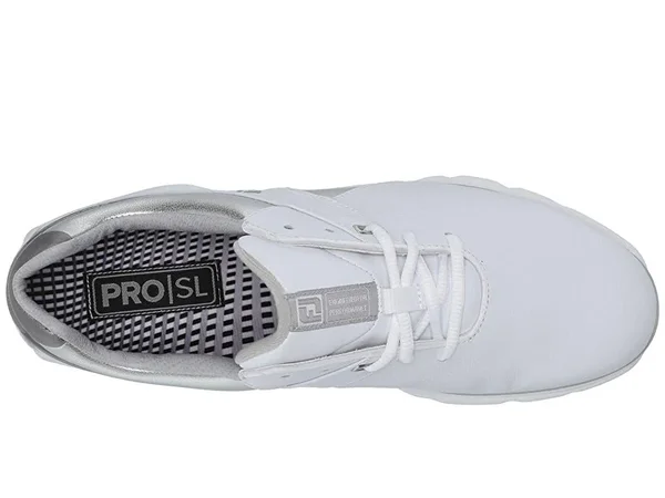FootJoy Pro SL Women's Golf Shoes White/Silver/Grey : 8 M