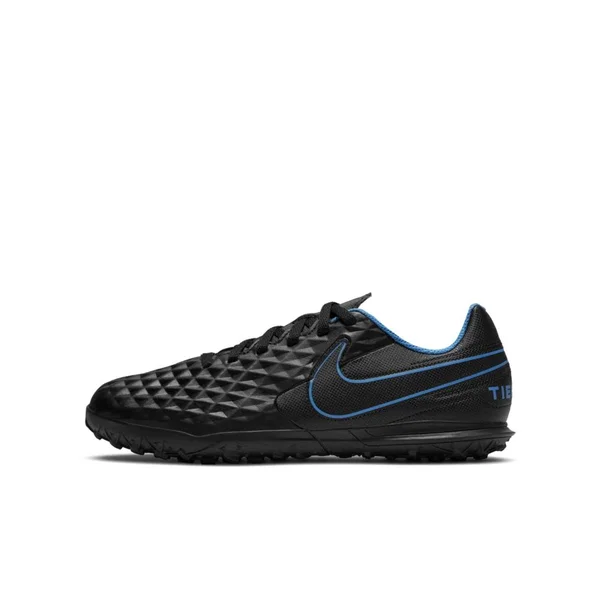 Nike Kids& Tiempo Legend 8 Club Turf Soccer Cleats - Black