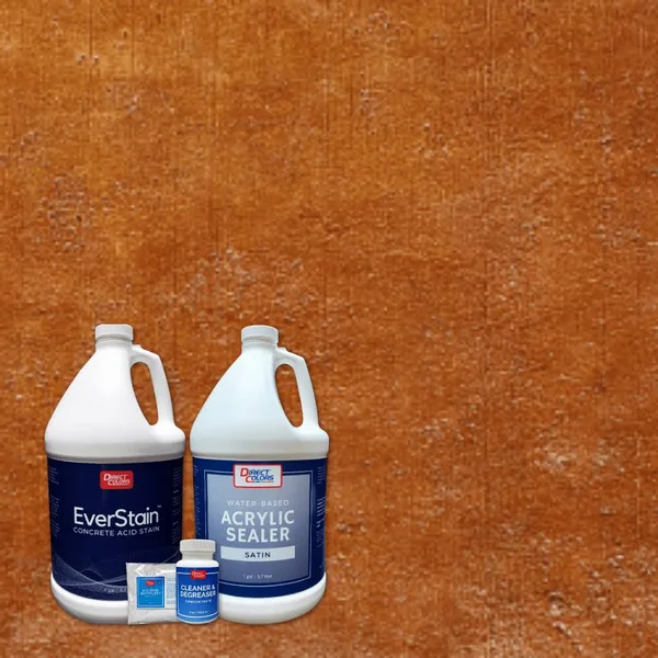 Interior Concrete Acid Stain & Sealer Kit Color Cola