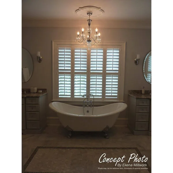 Ekena Millwork CM30KISTC 30 3/8x22W x 20 3/4x22H x 1x22P Kinsley Flowing Leaf Ceiling Medallion - Hand-Painted Smokey Topaz Crack